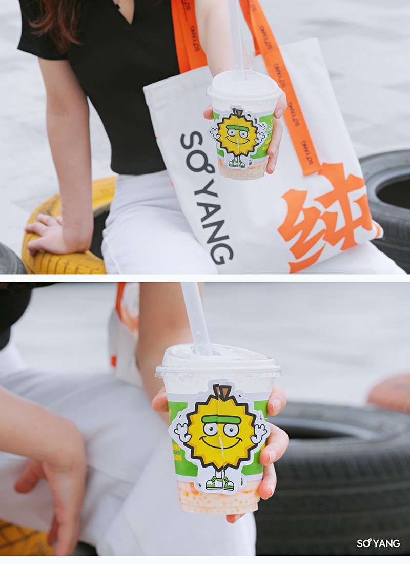 首杨果茶推出王炸榴莲爆品,“霸气榴莲冰”2杯仅18元